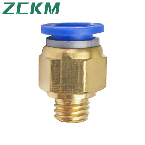PC Series Pipe Plastic Pneumatic Fittings Quick Joint Air Hose Stainless Steel Brass Pneumatic Joint Pipe Fitting Electronic Switches Brass Fitting Stainless